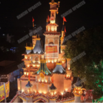बकरी बाजार में तमिलनाडु के वृहदेश्वर मंदिर की तर्ज पर बना भव्य दुर्गा पूजा पंडाल | Grand Durga Puja Pandal Inspired by Tamil Nadu’s Brihadeeswara Temple in Bakri Bazar