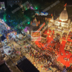 बकरी बाजार में तमिलनाडु के वृहदेश्वर मंदिर की तर्ज पर बना भव्य दुर्गा पूजा पंडाल | Grand Durga Puja Pandal Inspired by Tamil Nadu’s Brihadeeswara Temple in Bakri Bazar
